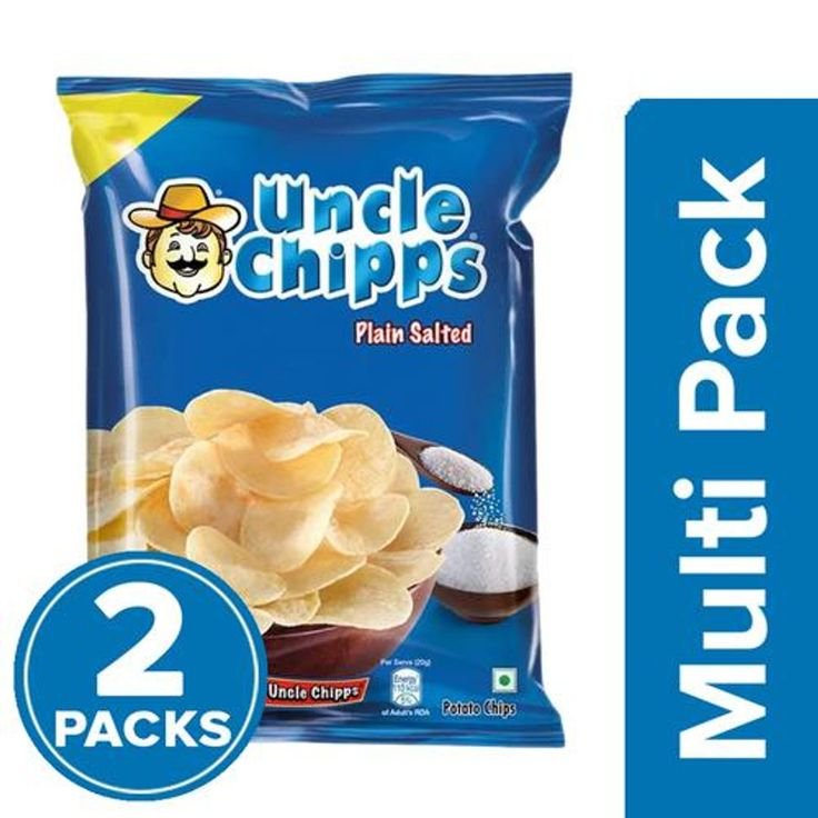Uncle Chipps Potato Chips – Classic Salted (Blue Pack)